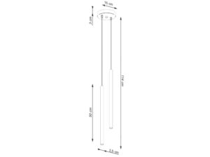 miniaturka Lampa wisząca VARIO 2 zielona oliwka nowoczesna