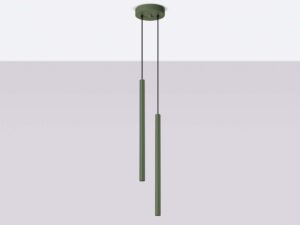 miniaturka Lampa wisząca VARIO 2 zielona oliwka nowoczesna