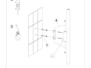 miniaturka Kinkiet VARIO 2 zielony oliwkowy loftowy