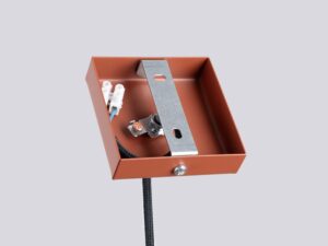 miniaturka Lampa wisząca VARIO 1 ochra czerwona nowoczesna