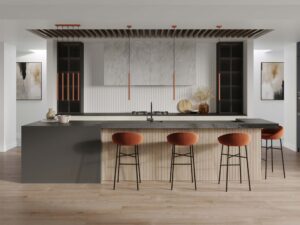 miniaturka Lampa wisząca VARIO 2 ochra czerwona designerska