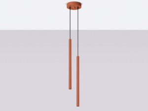 miniaturka Lampa wisząca VARIO 2 ochra czerwona designerska