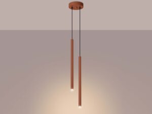 miniaturka Lampa wisząca VARIO 2 ochra czerwona designerska