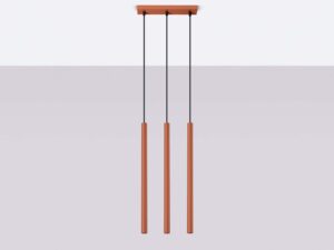 miniaturka Lampa wisząca VARIO 3 ochra czerwona elegancka