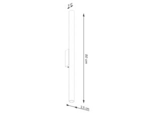 miniaturka Kinkiet VARIO 2 ochra czerwona nowoczesny