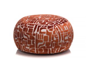 Puf elegancki tapicerowany prosty Claresa M