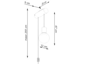 miniaturka Kinkiet NIMBO G9 z włącznikiem designerski