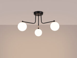 miniaturka Żyrandol ASTROL 3 czarny designerski