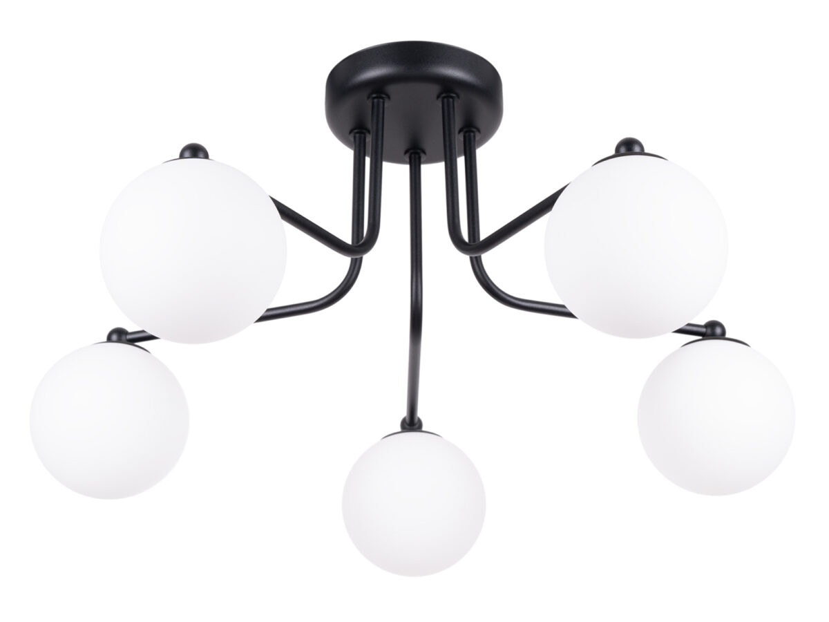 Żyrandol ASTROL 5 czarny nowoczesny