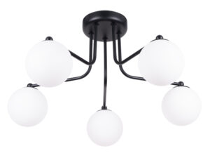 Żyrandol ASTROL 5 czarny nowoczesny