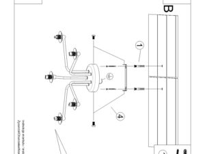 miniaturka Żyrandol ASTROL 5 czarny nowoczesny