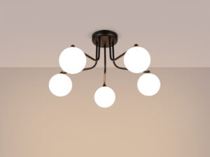 miniaturka Żyrandol ASTROL 5 czarny nowoczesny