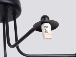 miniaturka Żyrandol ASTROL 5 czarny nowoczesny