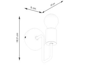 miniaturka Kinkiet TIMBRA biały nowoczesny