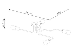 miniaturka Żyrandol TIMBRA 4 biały elegancki LED