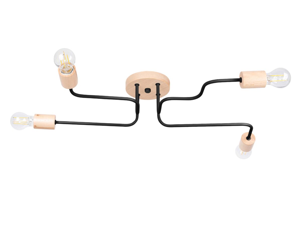 Żyrandol TIMBRA 4 czarny designerski