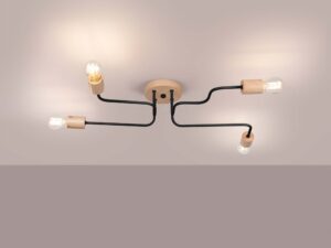 miniaturka Żyrandol TIMBRA 4 czarny designerski