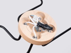 miniaturka Żyrandol TIMBRA 4 czarny designerski