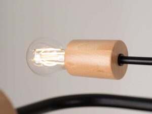 miniaturka Żyrandol TIMBRA 4 czarny designerski