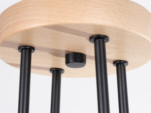 miniaturka Żyrandol TIMBRA 4 czarny designerski