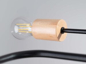 miniaturka Żyrandol TIMBRA 6 czarny industrialny