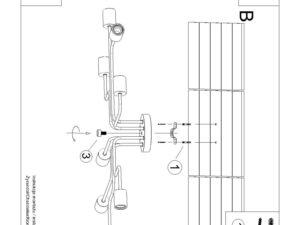 miniaturka Żyrandol TIMBRA 8 czarny elegancki LED