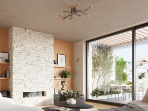 miniaturka Żyrandol TIMBRA 8 czarny elegancki LED