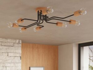 miniaturka Żyrandol TIMBRA 8 czarny elegancki LED