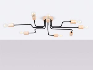 miniaturka Żyrandol TIMBRA 8 czarny elegancki LED