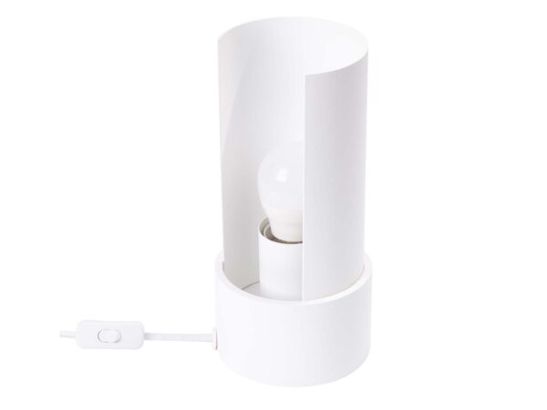 Lampa biurkowa FLASHO biała LED minimalistyczna