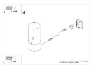 miniaturka Lampa biurkowa FLASHO biała LED minimalistyczna