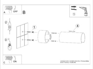 miniaturka Kinkiet FLASHO biały nowoczesny LED