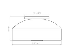 miniaturka Plafon OMIRA czarny loftowy