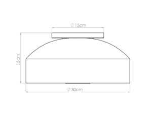 miniaturka Plafon OMIRA beżowy elegancki