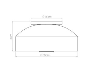 miniaturka Plafon OMIRA zielony oliwkowy skandynawski
