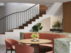 miniaturka Plafon OMIRA ochra czerwona designerski