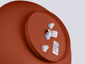 miniaturka Plafon OMIRA ochra czerwona designerski