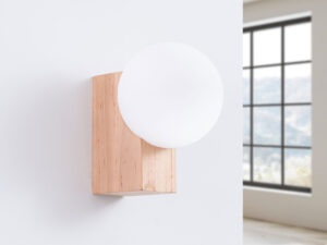 miniaturka Kinkiet BOLDO drewniany naturalny