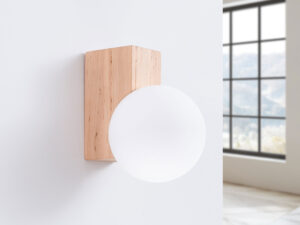 miniaturka Kinkiet BOLDO drewniany naturalny