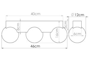 miniaturka Plafon BOLDO 3 drewniany skandynawski