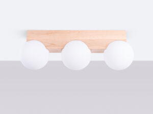 miniaturka Plafon BOLDO 3 drewniany skandynawski