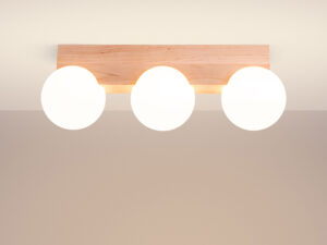 miniaturka Plafon BOLDO 3 drewniany skandynawski