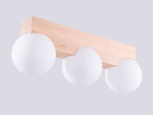 miniaturka Plafon BOLDO 3 drewniany skandynawski