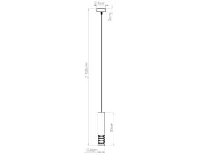 miniaturka Lampa wisząca LAMIR 1 biały nowoczesna