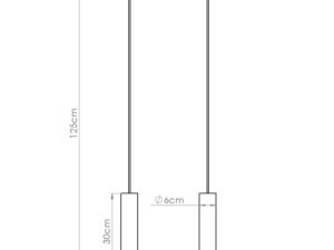 miniaturka Lampa wisząca LAMIR 2 biały minimalistyczna