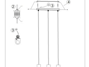 miniaturka Lampa wisząca LAMIR 3L biały designerska