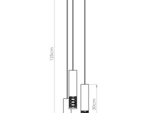 miniaturka Lampa wisząca LAMIR 3P biały elegancka