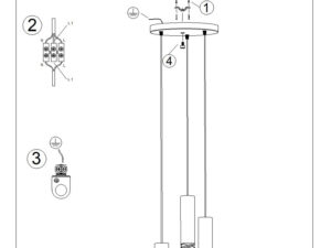 miniaturka Lampa wisząca LAMIR 3P biały elegancka