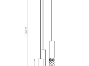 miniaturka Lampa wisząca LIRIO 3P biały elegancka