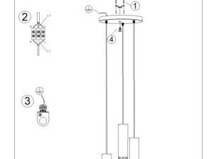 miniaturka Lampa wisząca LIRIO 3P biały elegancka